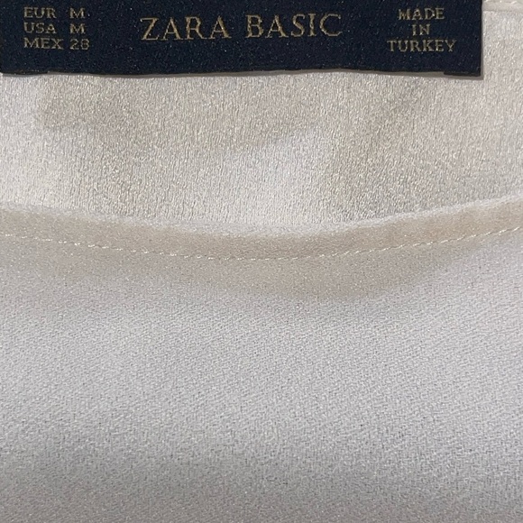 Zara Elegant White Blouse - Picture 4 of 6